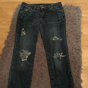 Dark blue ripped  jeans size 26